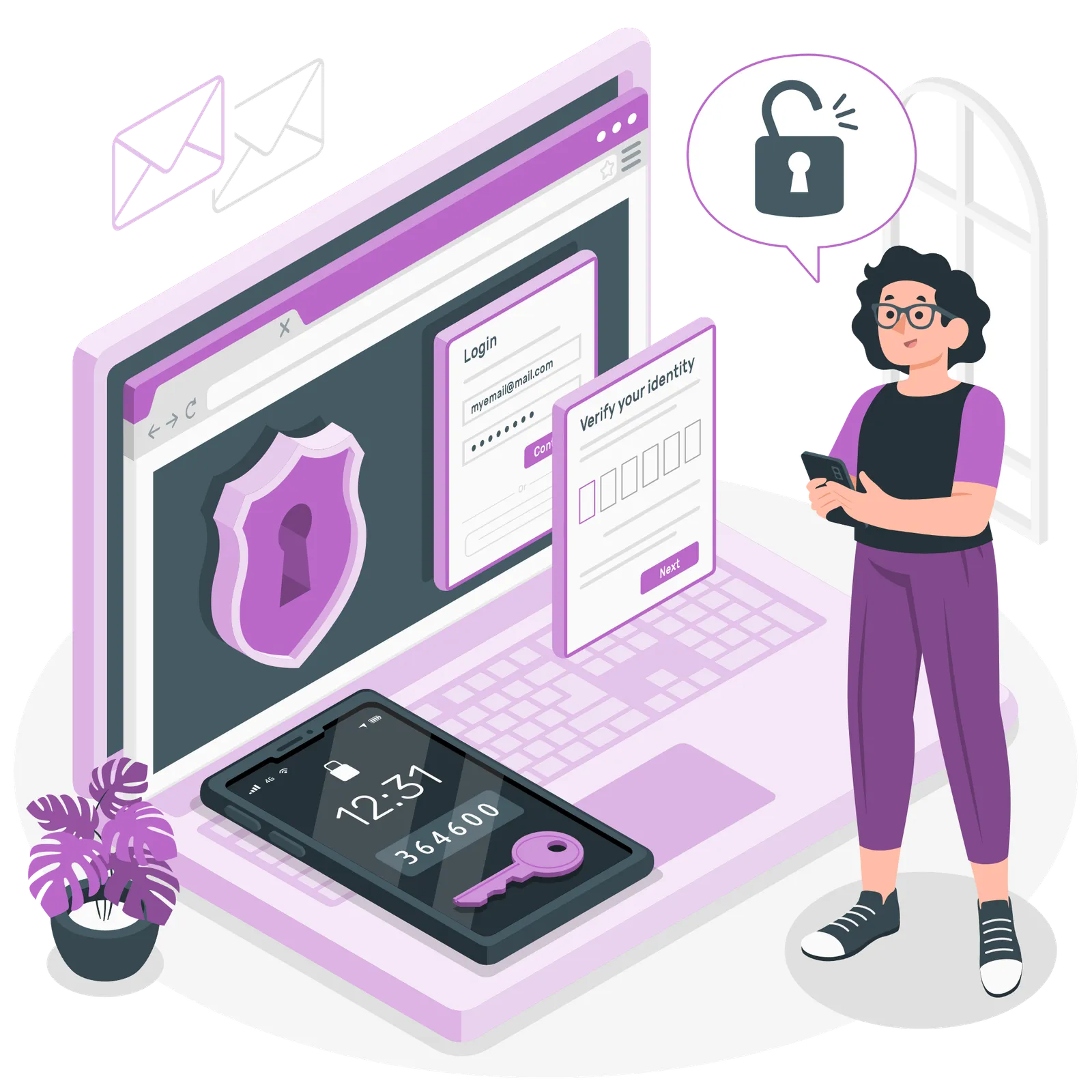 A user authenticating data